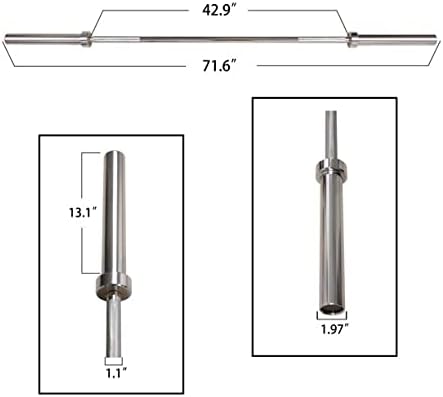 Signature Fitness Olympic Bar for Weightlifting and Power
