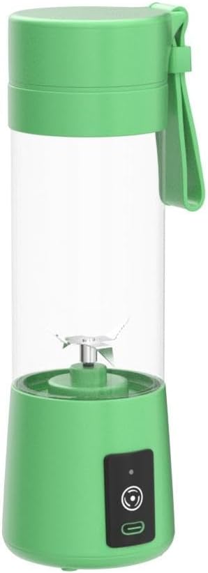 Portable Blender, Personal Juice Protein To Go Mixer Bottle, USB Rechargeable Mini Blender for shakes and smoothies (Green)