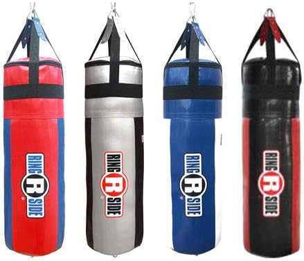 Ringside Apex Heavy Bag, Punching Bag for Boxing Training and Workout, 100 lbs, Includes Nylon Straps and Hanging Clip