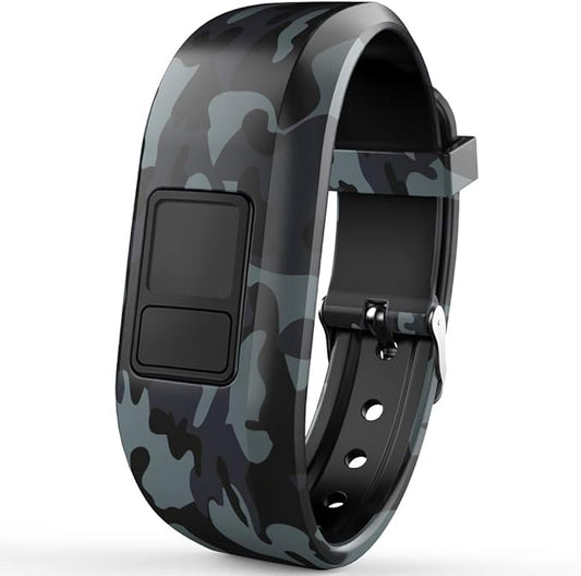 Bands for Garmin Vivofit jr/jr 2/3, Adjustable Replacement Wristbands with Watch Buckle for Women Men(No Tracker)