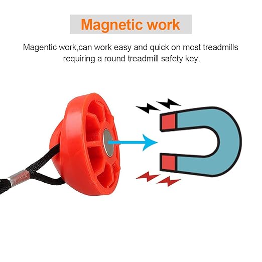 Treadmill Magnet Safety Key for Proform, Image, Weslo, Reebok, Epic, Golds Gym, Freemotion, and Healthrider Treadmills