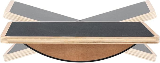 Balance Board Professional Wobble Board for Adults Anti-Slip 350LBS Balance Boards for Physical Therapy Standing Desk Core Strength Wooden Balance Board Rocker Board