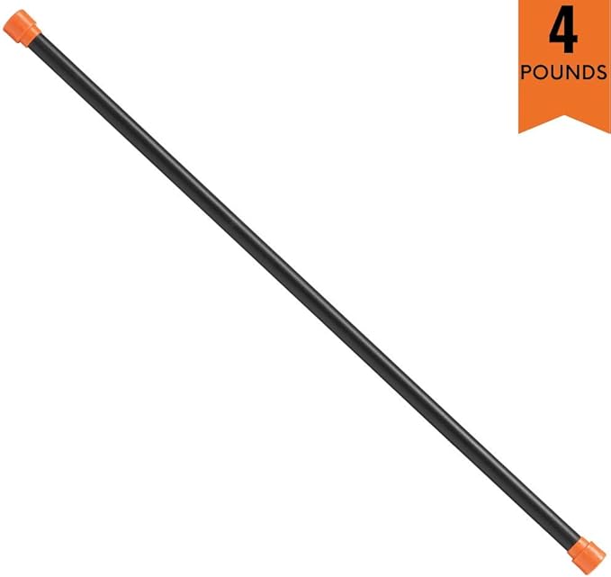 Body-Solid Rubber Padded Weighted Bar - Stretching Weight