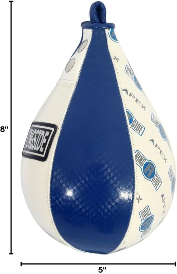 Ringside Apex Boxing Speed Bag - Premium Synthetic Leather Punching Ball, Multiple Sizes & Colors, Ideal for Hand-Eye Coordination, Training Equipment for Fighters