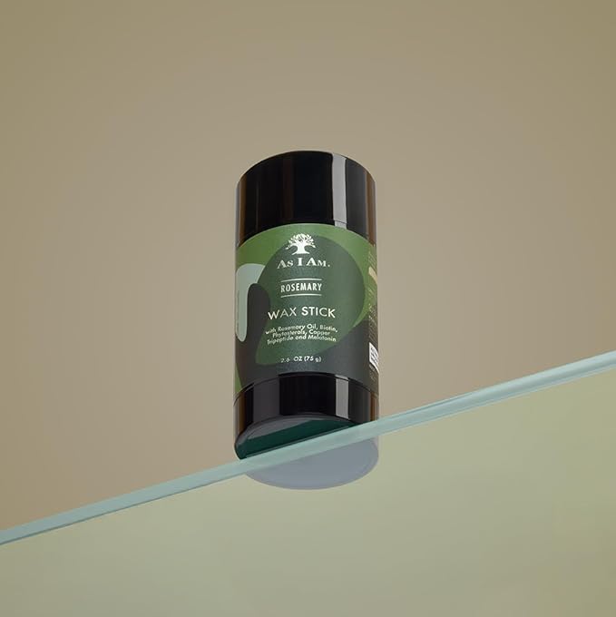 As I Am Rosemary Hair Wax Stick - 2.6 Oz - with Melatonin, Biotin & Ceramide