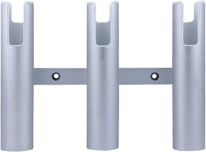 Aluminium Wall-Mounted Fishing Rod Holder for Boat, Garage & Marine - Holds Rods & Poles