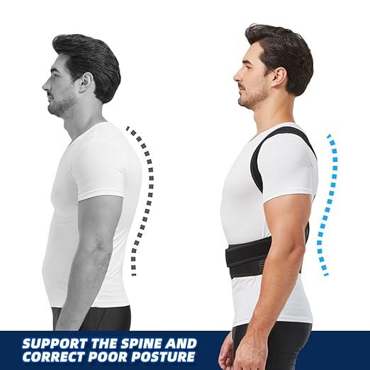 Back Brace and Posture Corrector for Men and Women Adjustable Back Straightener Posture Corrector, Scoliosis and Hunchback Correction, Spine Corrector, Support for Upper Lower Back Pain Relief