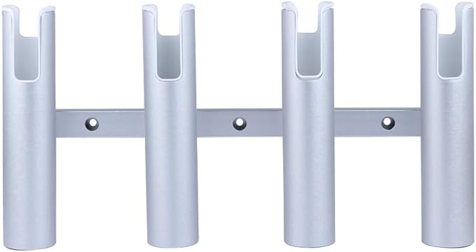 Aluminium Wall-Mounted Fishing Rod Holder for Boat, Garage & Marine - Holds Rods & Poles