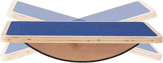 Balance Board Professional Wobble Board for Adults Anti-Slip 350LBS Balance Boards for Physical Therapy Standing Desk Core Strength Wooden Balance Board Rocker Board