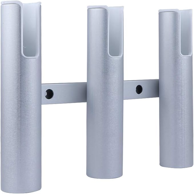 Aluminium Wall-Mounted Fishing Rod Holder for Boat, Garage & Marine - Holds Rods & Poles