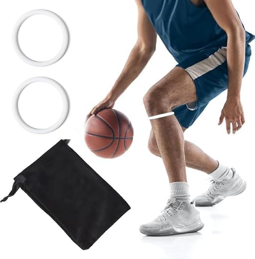 Patellar Tendon Support Strap, Patella Bands Knee Pain Relief for Hiking, Soccer, Basketball, Running, Jumpers Knee, Tennis, Volleyball & Squats (2 Pack) (White)