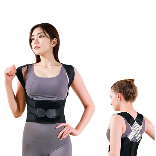 Back Brace for Women and Men,Shoulder Straightener,Back straightener,Adjustable Posture Corrector Suitable for Upper and Lower Back Pain Relief-Scoliosis,Hunchback,Spine Corrector(Size L)