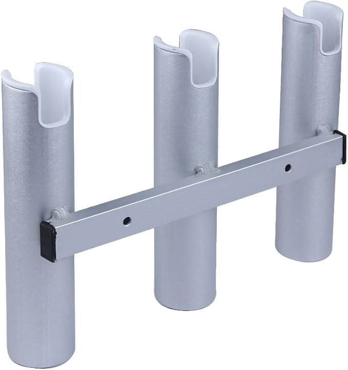 Aluminium Wall-Mounted Fishing Rod Holder for Boat, Garage & Marine - Holds Rods & Poles