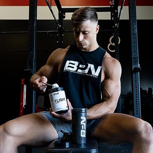 BARE PERFORMANCE NUTRITION BPN Flight Pre Workout, Supports Energy and Mental Focus, Improved Endurance & Muscle Pumps with CarnoSyn® Beta Alanine, Mango, 30 Servings
