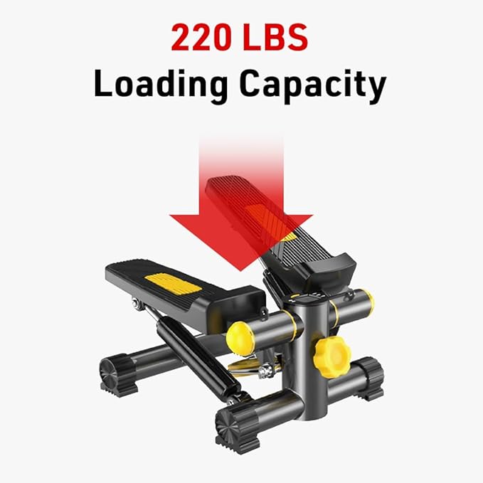 Steppers for Exercise at Home, Japard Mini Stairs with Resistance Bands, 220LBS Loading Capacity, Full Body Cardio Equipment, Adjustable Fitness Workout Legs Anti Slip Pads