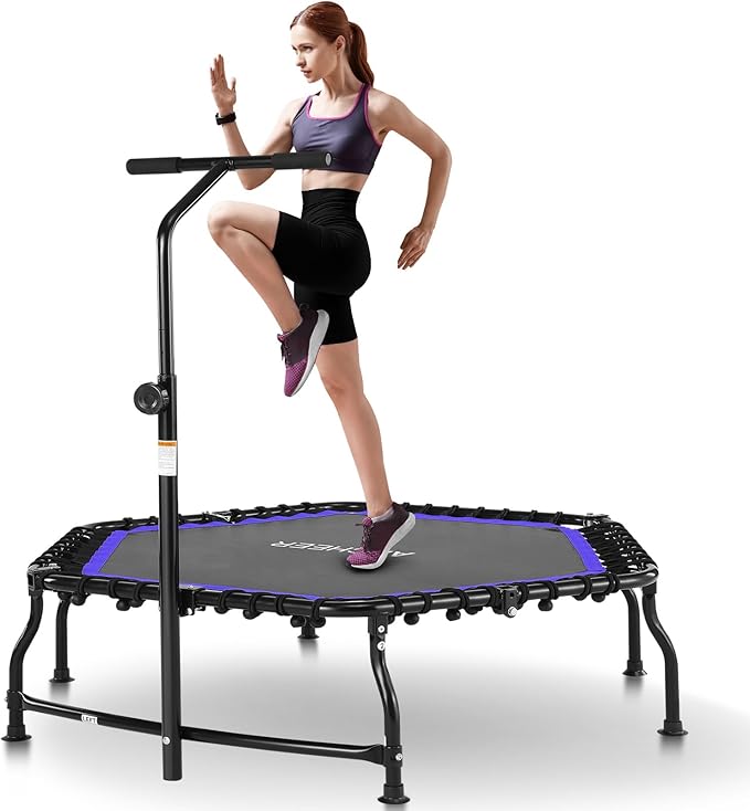 ANCHEER 50" Rebounder Trampoline for Adults- 2025 Foldable 450lbs/550lbs, for