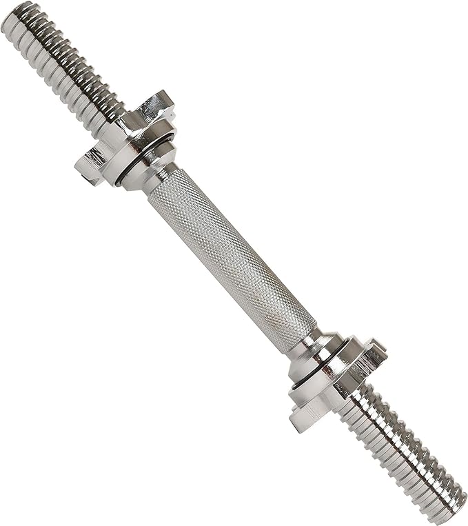 Sunny Health & Fitness 14" Threaded Chrome Dumbbell Bar Pair - STDBH-14