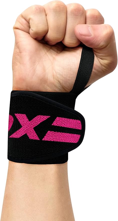 RDX Wrist Wraps for Weightlifting (Pair), IPL USPA Approved, Elasticated 18” Cotton Straps Support with Thumb Loop, Gym Wrap for Weight Lifting Powerlifting Competition Strength Training Bodybuilding