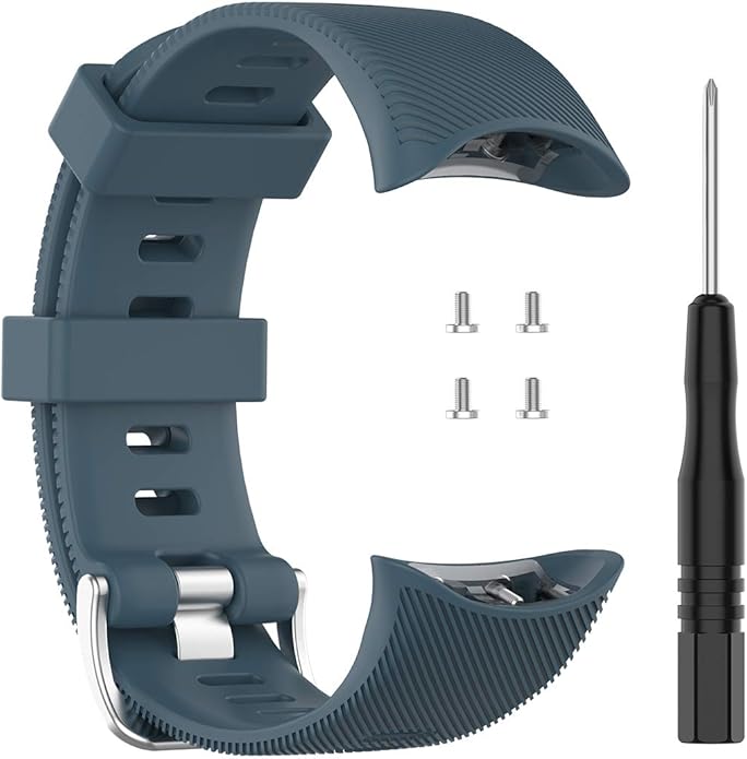 Band for Garmin Forerunner 45 (42mm), Soft Silicone Replacement Watch Band Strap for Garmin Forerunner 45S (39mm) / Swim 2 Smart Watch (No Tracker)