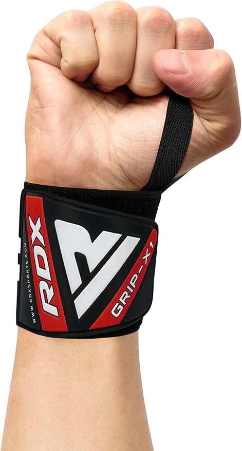 RDX Wrist Wraps for Weightlifting (Pair), IPL USPA Approved, Elasticated 18” Cotton Straps Support with Thumb Loop, Gym Wrap for Weight Lifting Powerlifting Competition Strength Training Bodybuilding
