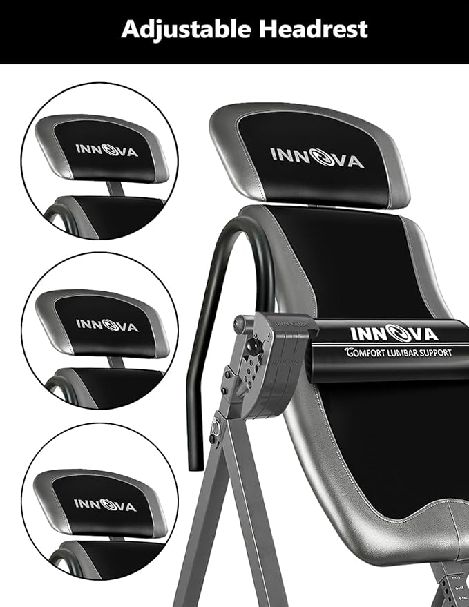 Innova Inversion Table with Adjustable Headrest 300 lb