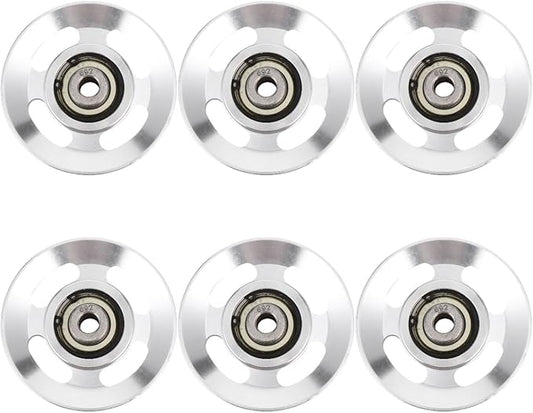balacoo 6pcs Aluminum Alloy Tec Weight Lifting Accessories Gym Equipment Accessories Workout Equipment Accessories Exercise Pulley Ball Bearings Gym Replacement Parts