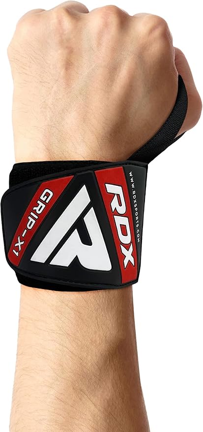 RDX Wrist Wraps for Weightlifting (Pair), IPL USPA Approved, Elasticated 18” Cotton Straps Support with Thumb Loop, Gym Wrap for Weight Lifting Powerlifting Competition Strength Training Bodybuilding