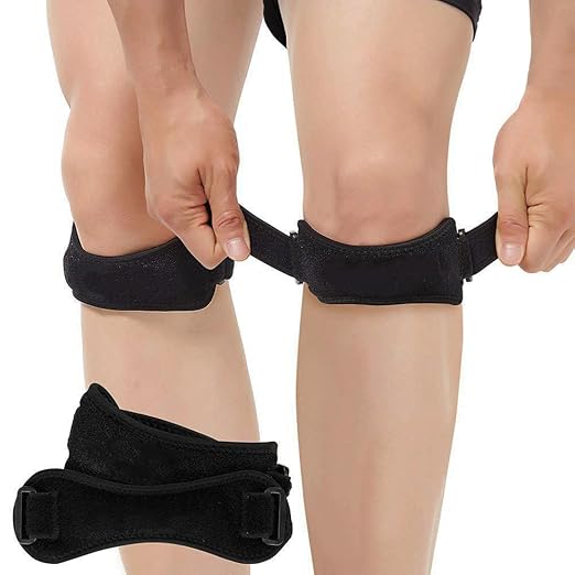 Patella Tendon Knee Strap 2 Pack, Knee Pain Relief Support Brace | Stabilization for Hiking, Soccer, Basketball, Running, Jumpers Knee, Tennis, Tendonitis, Volleyball, Squats