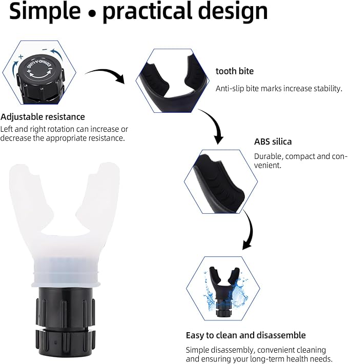 Oxyflow Portable Adjustable Trainer for Oral and Muscular