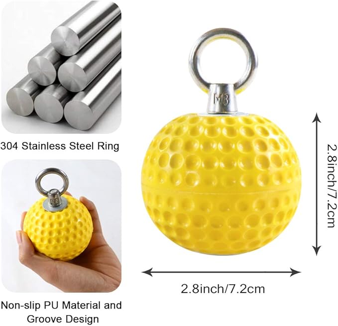 Climbing Pull Up Power Ball Hold Grips with Straps