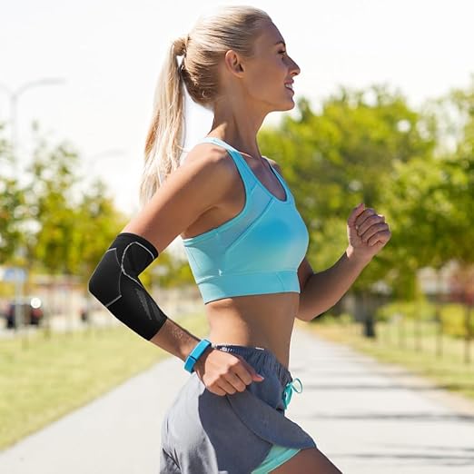 Arm Supports Sleeve(1 Pair),Tennis Elbow Braces for Tendonitis and Tennis Elbow,Arm Supports golfer elbow support relief for women & men
