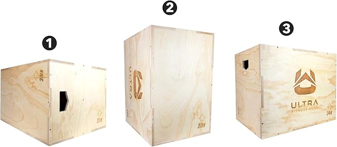 Plyo Box - Wooden 3-in-1 Plyometric Jump Box