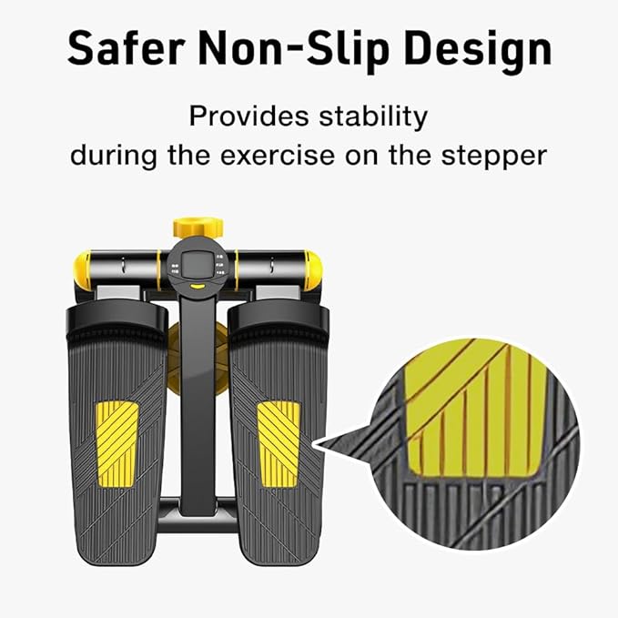 Steppers for Exercise at Home, Japard Mini Stairs with Resistance Bands, 220LBS Loading Capacity, Full Body Cardio Equipment, Adjustable Fitness Workout Legs Anti Slip Pads