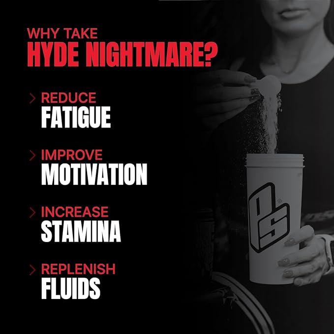 PROSUPPS Mr. Hyde Nightmare Pre Workout Powder with Caffeine & Beta Alanine - Preworkout for Intense Energy, Mental Focus & Performance - Gym & Fitness Supplements (Blood Berry, 30 Servings)
