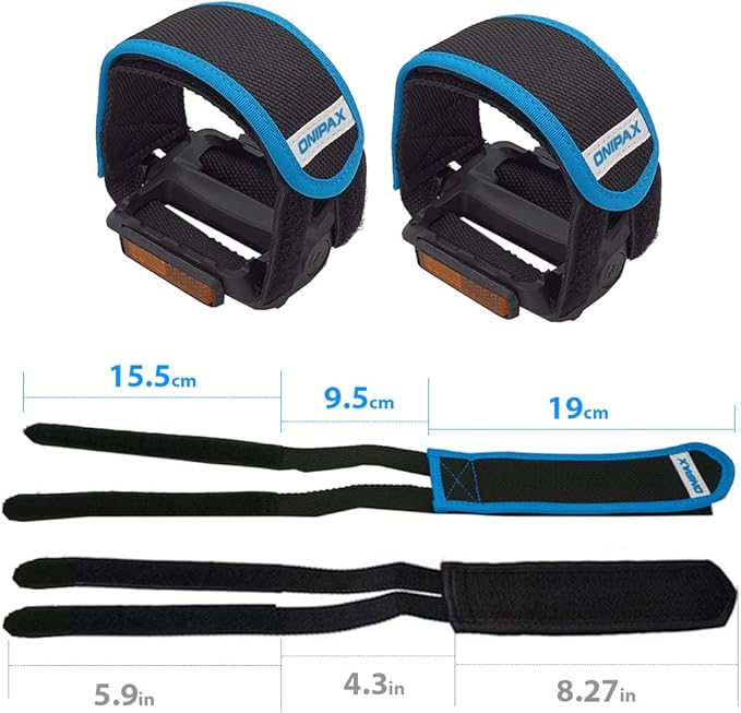 ONIPAX Outdoor Bike Pedal Straps Toe Clips Straps Tape 2 PCS