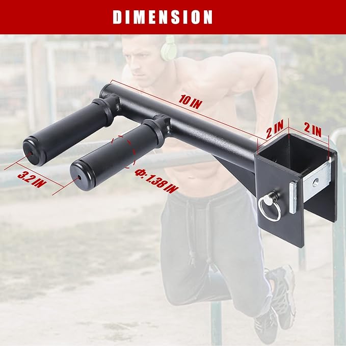 SYL Fitness Dip Bar Attachments for 2" x 2" or 3" x 3" Power