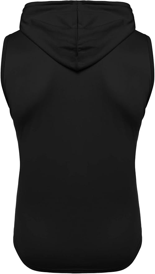 Babioboa Men's Workout Hooded Tank Tops Sleeveless Gym Hoodies Bodybuilding Muscle Shirts