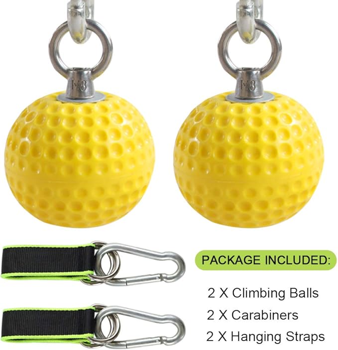 Climbing Pull Up Power Ball Hold Grips with Straps