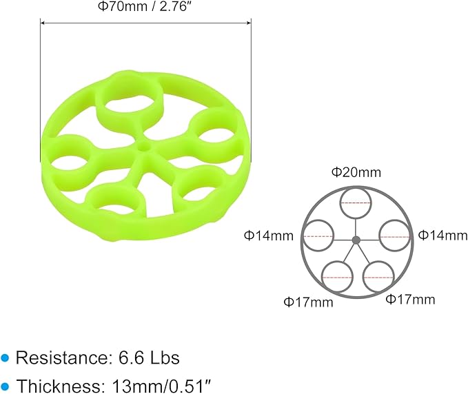 uxcell Finger Stretcher Exerciser 6.6LB Silicone