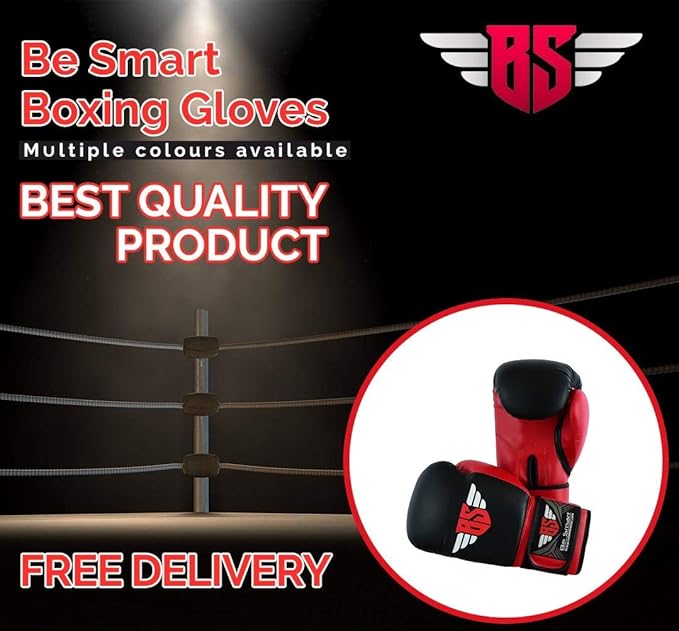Be Smart Kids Boxing Gloves 4-12 Years 4oz 6oz Training Gloves for Children Sparring Youth Boxing Gloves Junior Training Mitts Punch PU Leather MMA Muay Thai Kick Boxing