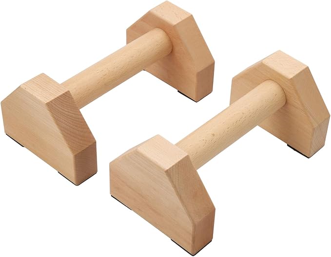 Pushup Stands - Wooden Push Up Bars Gym