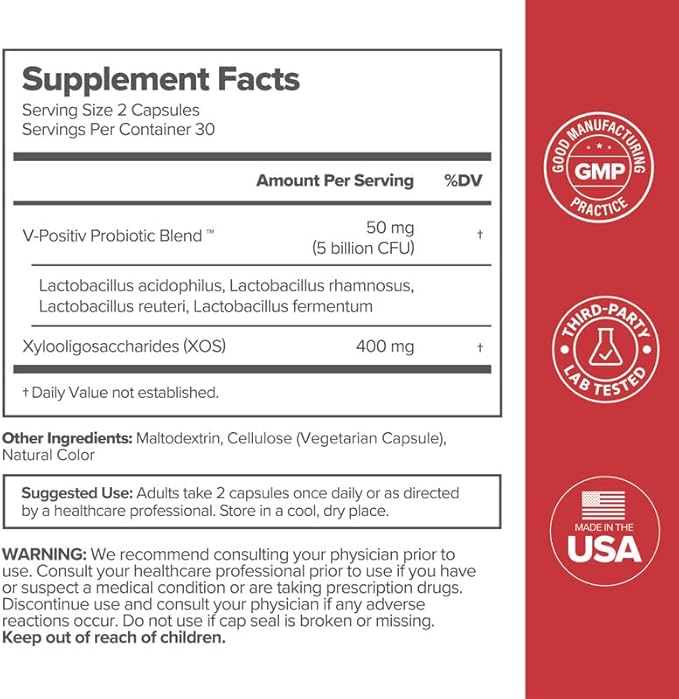URO Vaginal Probiotics for Women pH Balance 60 Count 2)