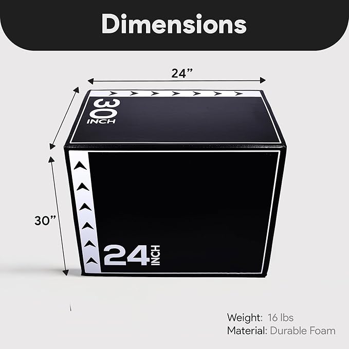 BalanceFrom Plyo Jumping Exercise Box, Home Gym Workout Trainer, Multiple Options