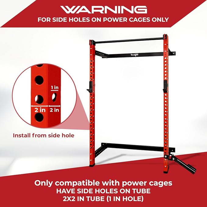 Yes4All 350 LBS Capacity - Dip Bars 2x2 with 1" SIDE