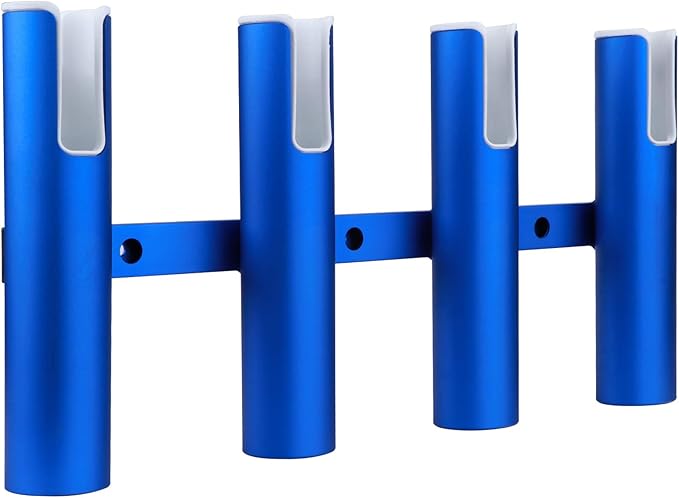 Aluminium Wall-Mounted Fishing Rod Holder for Boat, Garage & Marine - Holds Rods & Poles