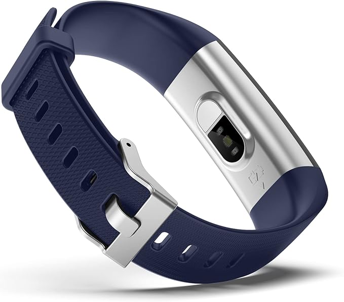 Atan Fitness Tracker with Heart Rate & Blood Oxygen Monitor – Smart Watch for Android & iOS, IP68 Waterproof, Sleep & Stress Tracking, Multi-Sport Mode, Step Counter, 7-Day Battery Life (Blue)