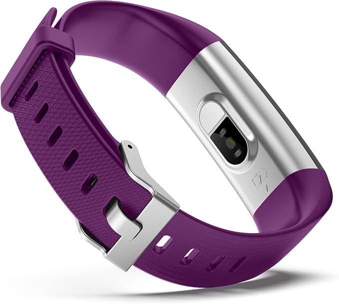 Atan Fitness Tracker with Heart Rate & Blood Oxygen Monitor – Smart Watch for Android & iOS, IP68 Waterproof, Sleep & Stress Tracking, Multi-Sport Mode, Step Counter, 7-Day Battery Life (Purple)