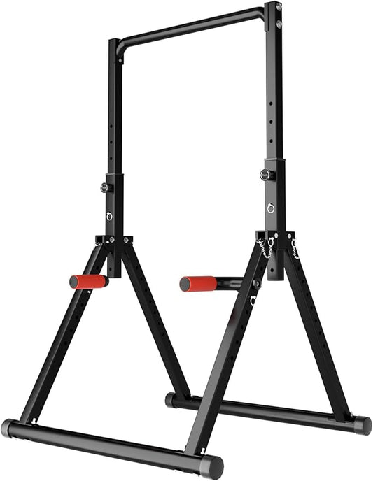 DOBESTS Foldable Power Tower Pull Up Bar Dip 700lbs