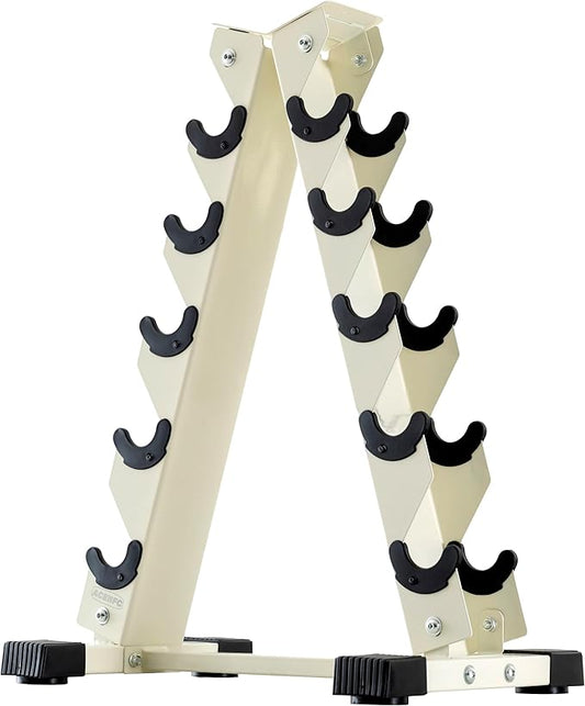 Barbell A-Frame Dumbbell Weight Rack, Dumbbell Rack Stand Only, Weight Rack for Dumbbells 5 Tier with 500 LB Weight Capacity, Home Gym Storage Solution