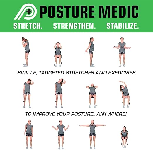 PRIMEKINETIX PostureMedic Dynamic Posture Brace for Neck,Upper and Lower Back Support -For Enhanced Shoulder Alignment &Posture Improvement-SML(Purple)